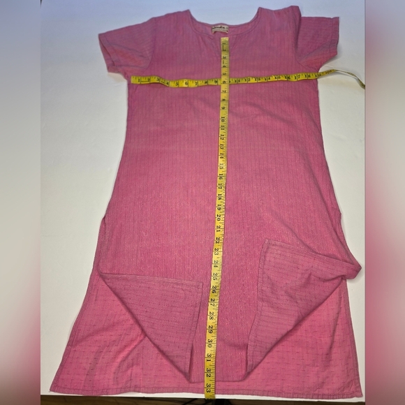 Fabindia Rose Pink Shift Dress - Picture 3 of 6
